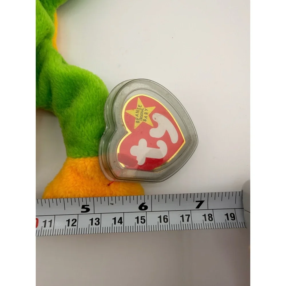 Ty Beanie Babies Smoochy the Frog OS Green Retro Y2K Plush Vintage Toy‎